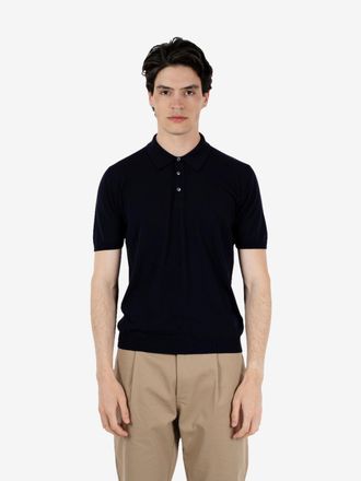 Roberto Collina Polo manica corta comfy fit navy