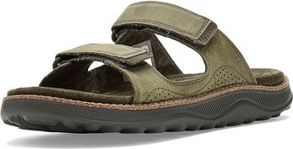 Merrell Cove Leather Slide Mens Sandals Dark Moss : 12 M