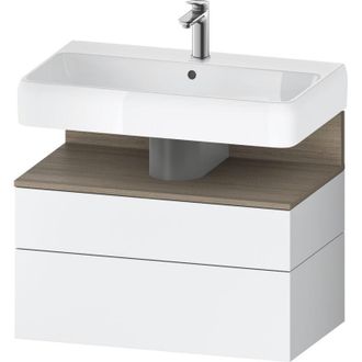Duravit Duravit - Qatego Mueble Bajo Lavabo, 1 Extra&iacute;ble Y 1 Caj&oacute;n
