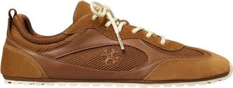 Tory Burch Schoenen, Dames, Bruin, 38 EU, Leer, Bruine Field Sneaker Lichtgewicht Dagelijkse Schoenen