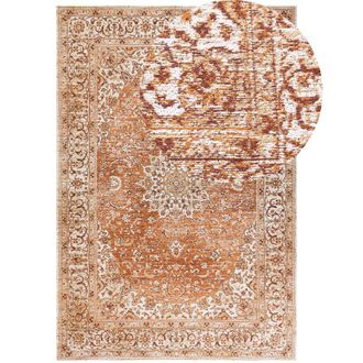 Beliani Rug HAYA Orange 160 x 230 cm Cotton