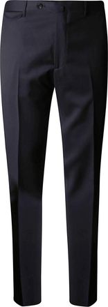 Tagliatore Navy Blue Slim-fit Trousers