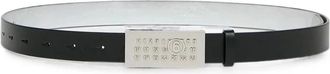 Maison Margiela Numeric Belt - Dames - Riemen - Zwart - ONE Size - Leer - Accessoires