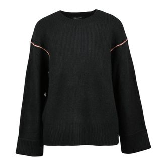 A|X Armani Exchange Maglione Cannettato - Dames - Ronde hals truien - Zwart - S - Wol - Truien & Vesten
