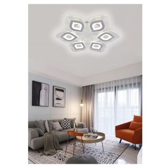 Trade Shop Trade Shop Traesio - Trade Shop - Lampadario Plafoniera Moderna Soffitto Luce Fredda 6500k Naturale 4000k 55w C27b