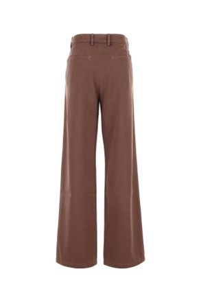 Dries Van Noten 2510109011426 811 Taupe Exterior: Cupro Cotton Pantaloni Trousers