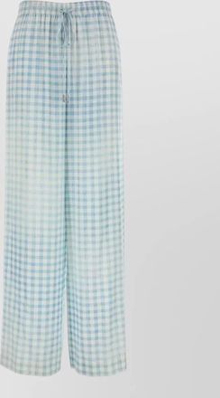 Ermanno Scervino printed silk wide-leg trousers