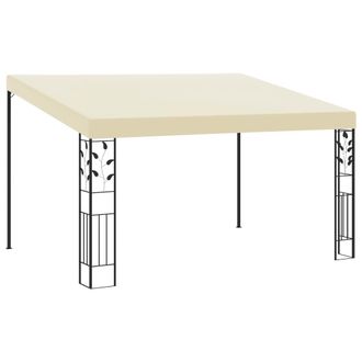 vidaXL Gazebo A Parete 4x3x2,5 M Crema - Vidaxl