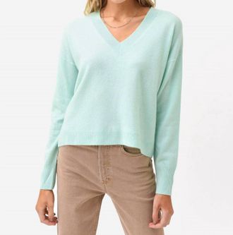 Crush Indiana Deep V Neck Sweater In Tropical C101