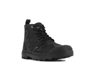 Palladium Schn&uuml;rboots PALLADIUM PAMPA HI NBK, Herren, Gr. 44,5, schwarz, Leder, Schuhe Schn&uuml;rboots, Schn&uuml;rstiefel, Schn&uuml;rstiefelette