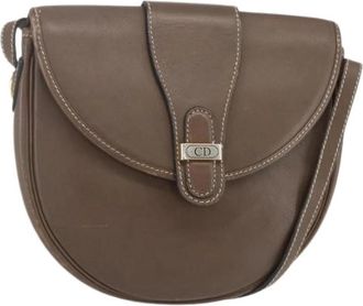Dior Pre-owned Vintage Schoudertas - Dames - Vintage Schoudertas - Bruin - ONE Size - Leer - Vintage