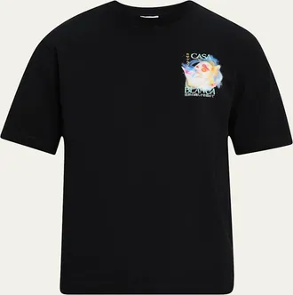 Casablanca Mens Galactic Connection Oversized Graphic T-Shirt