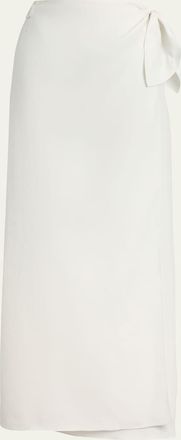 Ralph Lauren Linen Wrap Maxi Skirt