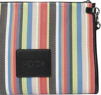 Marc Jacobs Striped Canvas Clutch - Multicolor