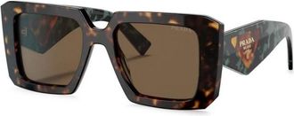 Prada Zonnebril - Dames - Zonnebrillen - Bruin - 51 MM - Accessoires