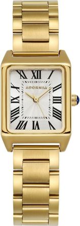 Adornia Gold Berlin Watch with White Face