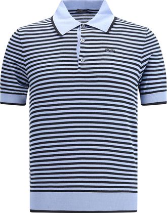 Prada Striped Polo Sweater