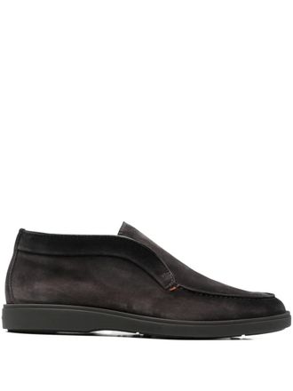 Santoni Stivali Dragon in pelle scamosciata - Grigio