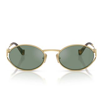 Miu Miu Sunglasses Mu52 Y 5 Ak04 M Gold/Mirrored Grey Green Women