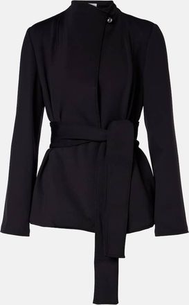 Max Mara Talamo belted jersey blazer