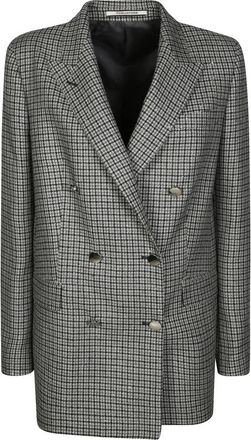 Tagliatore Doppiopetto Over Micro Puntinato Pailettes - - Jackets - Donna - Grigio - XS