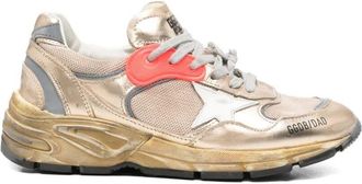 Golden Goose Running Dad New Net And Laminated Upper Leather Star La
