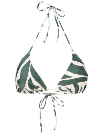 Lygia & Nanny Hanna triangle-cup bikini top - women - Spandex/Elastane/Polyamide - 38 - Green