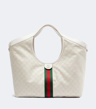 Gucci Gucci Giglio Large GG canvas tote bag