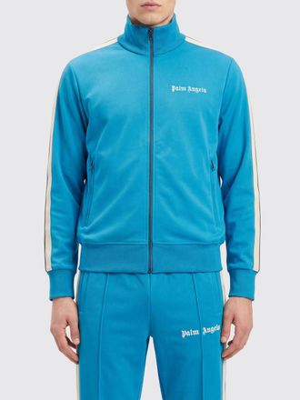Palm Angels Giacca track in tessuto tecnico con collo alto e logo a contrasto