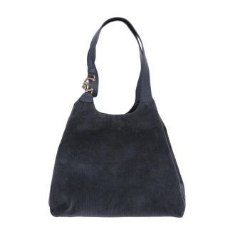 Coccinelle C-Easy Corduroy Schoudertas - Dames - Tassen - Blauw - Maat: ONE Size Corduroy