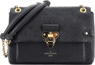 Louis Vuitton Vavin Handbag Monogram Empreinte leren PM crossbodytas - Zwart