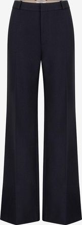 Chloé Ausgestellte Kostümhose aus Grain de Poudre-Wolle