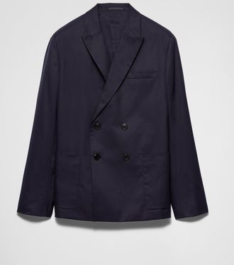 Prada Double-breasted cotton jacket