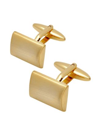 Lindenmann Manschettenknöpfe aus goldenem Metall in Gold, Größe 1