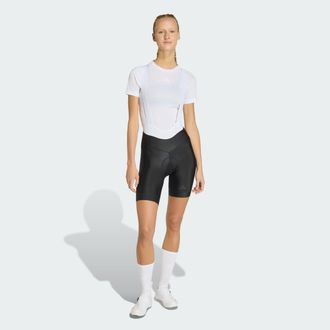adidas Womens adidas ESSENTIALS PADDED CYCLING BIB SHORTS