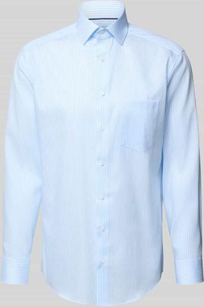 Olymp Modern Fit Business-Hemd aus Baumwolle mit Kentkragen in Hellblau, Gr&ouml;&szlig;e 42