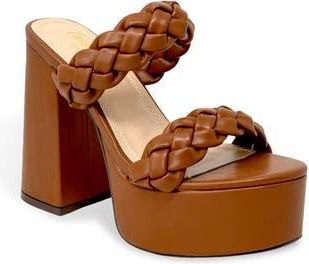 Chase + Chloe by Intouch Footwear Traci Platform Sandal in Tan Pu at Nordstrom Rack, Size 8.5