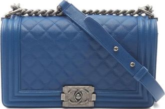 Chanel Borsa a spalla Boy piccola 2018 - Blu