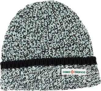 Casablanca Berretto a coste in lana - Verde