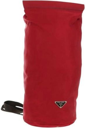 Prada Pre-owned Bucket Bags, female, Red, Size: ONE SIZE Pre-owned Bucket Bag