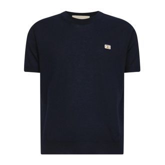 Valentino T-Shirts, male, Blue, Size: 2XL Valentino Sweaters