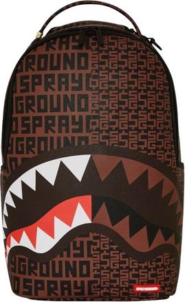 Sprayground Stadsreisrugzak met Haai-ontwerp - Dames - Rugzakken - Bruin - ONE Size - Nylon - Tassen