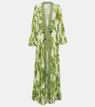 Etro Pleated georgette beach cover-up
