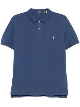 Polo Ralph Lauren Polo Pony-embroidered polo shirt - Blue