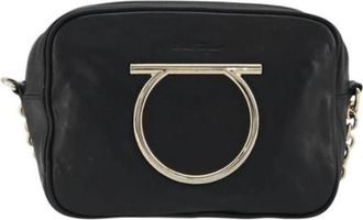 Ferragamo Pre-owned Leren Schoudertas - Dames - Vintage Schoudertas - Zwart - ONE Size - Leer - Vintage