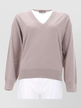 Herno knit sweater v neck long sleeve
