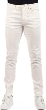 Siviglia Stijlvolle Slim-fit Jeans - Heren - Slim Fit Jeans - Wit - W30 - Katoen - Jeans