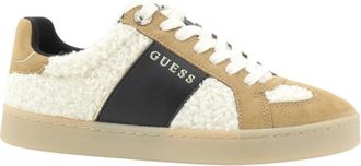 Guess Jrone Faux Fur Sneaker - Dames - Sneakers - Veelkleurig - 35 EU - Su&egrave;de - Schoenen
