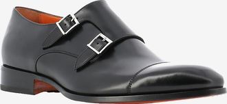 Santoni Monkstrap-Schuhe aus Glattleder
