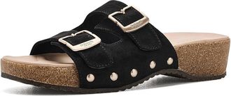 Dr. Scholls Original Win Flex Slide Sandals Womens Sandals Black : 9.5 M, Faux Leather/Suede